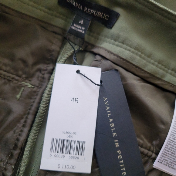 Banana Republic Washable Stretch High Rise Wide Leg Performance Utility Pants 4R - Picture 4 of 8